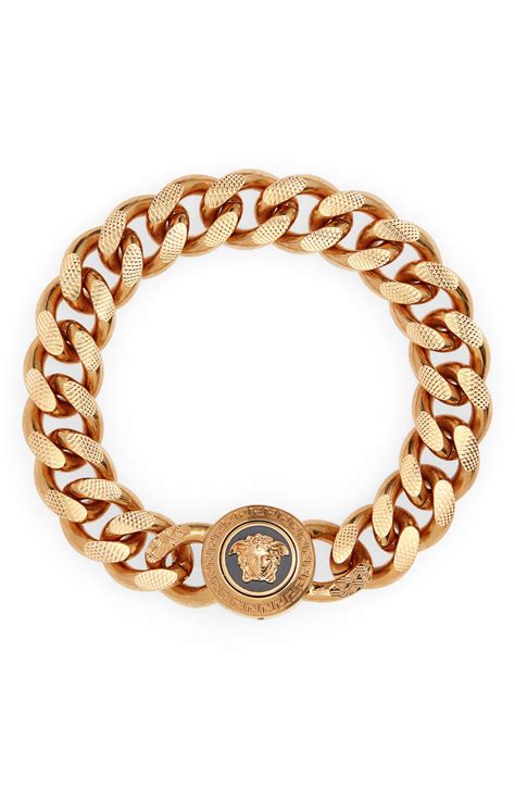 versace bracelet mens price|Versace medusa bracelet men's.